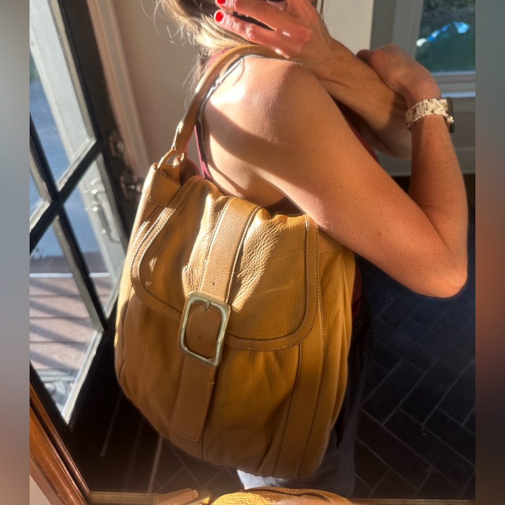 Cole Haan Tan Leather Shoulder Bag 90’s Y2K